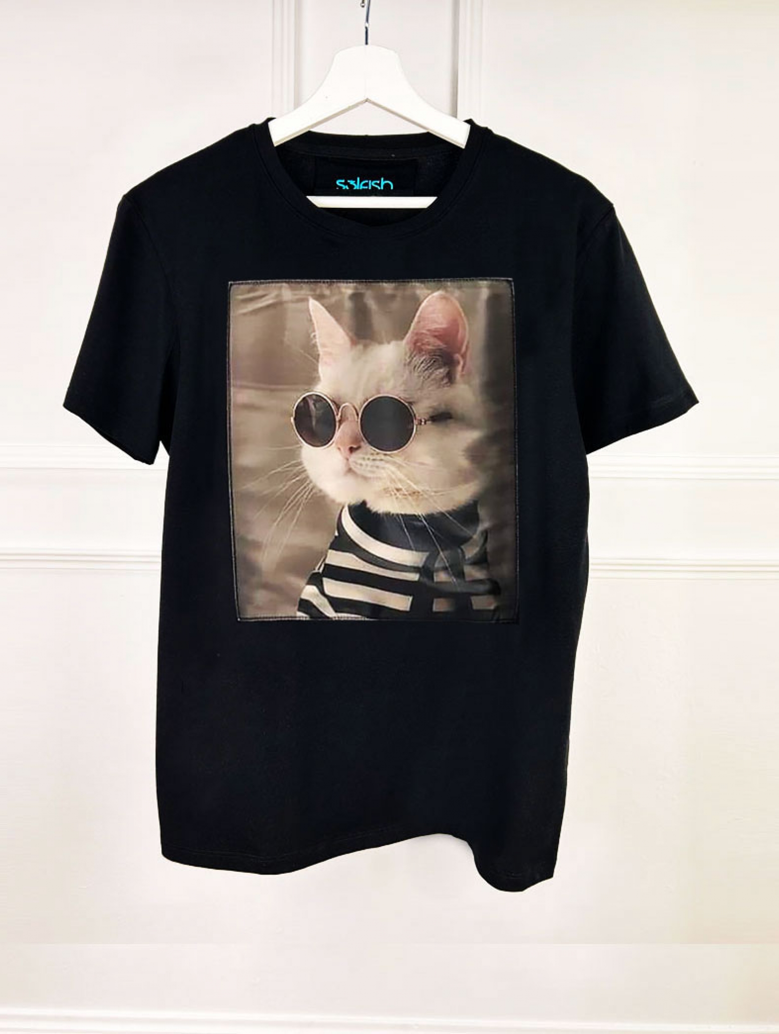 Дамска/Детска Тениска My Cat черна