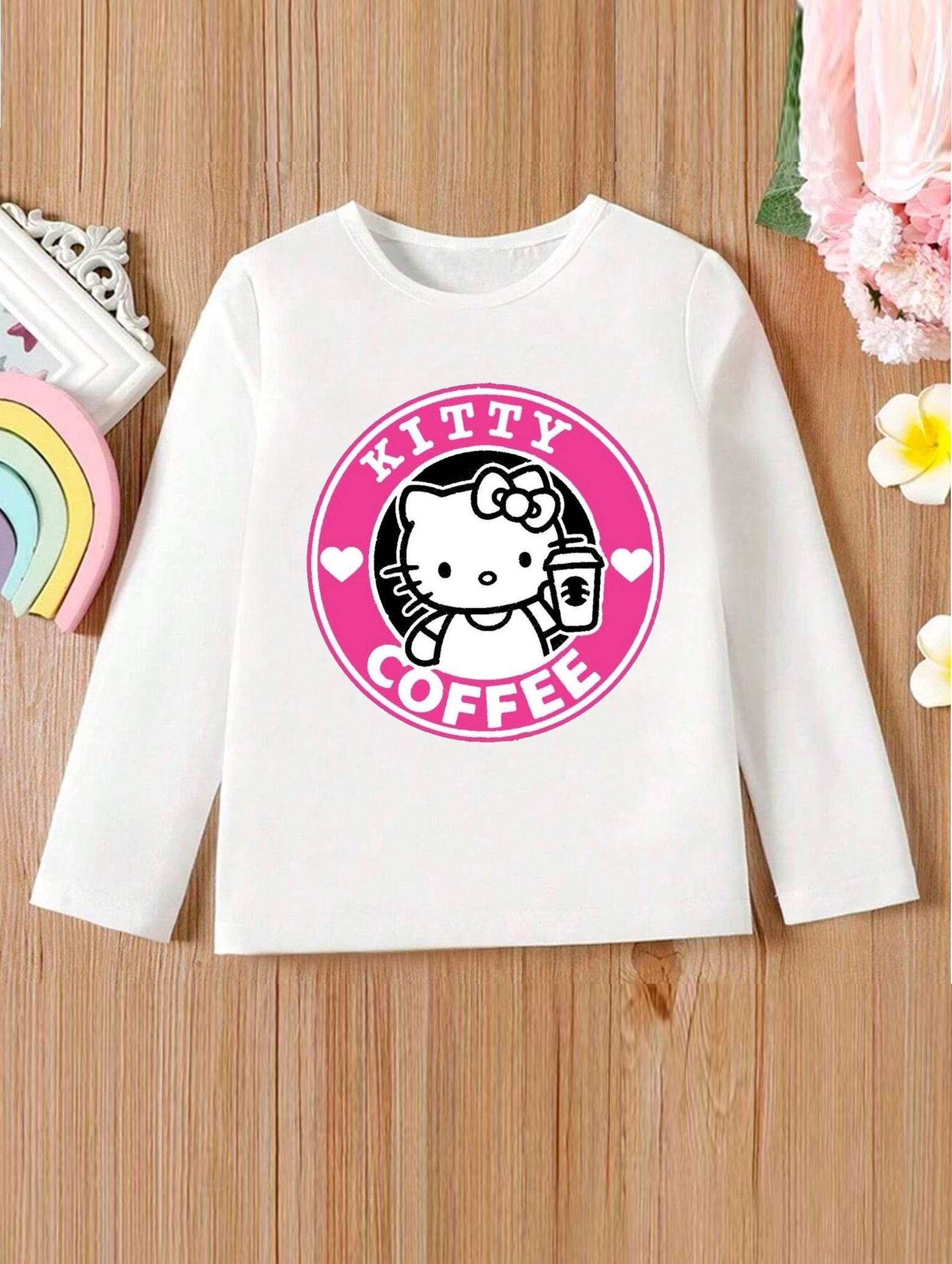 Детска  блуза Kitty koffee