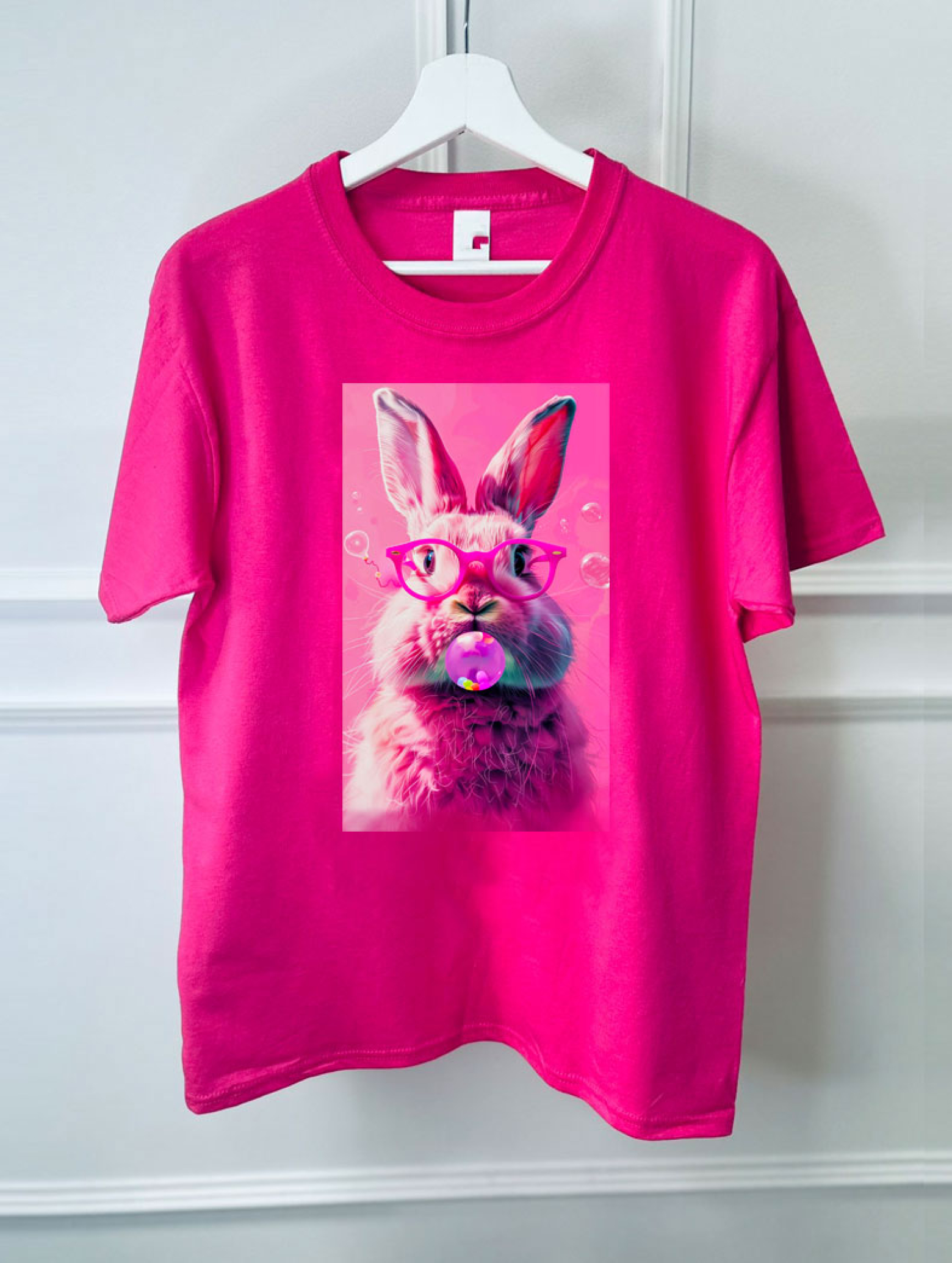 Тениска funny bunny pink