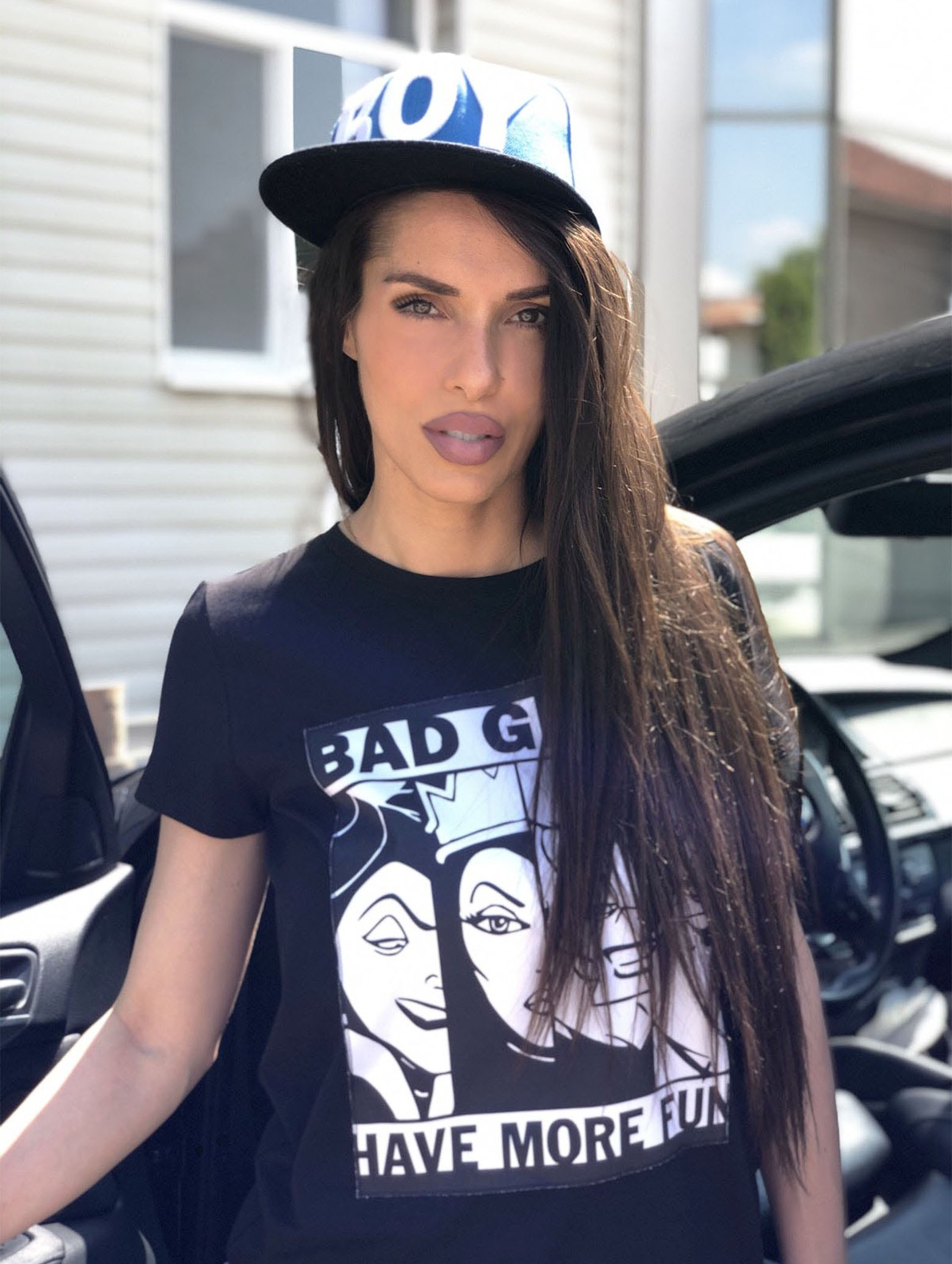 Дамска Тениска Bad Girls black