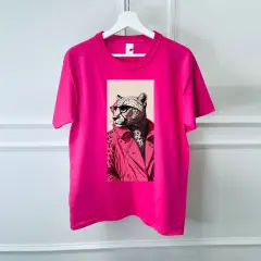 ШИРОКА ТЕНИСКА DARK PINK