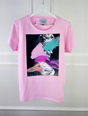 Дамска тениска pink art