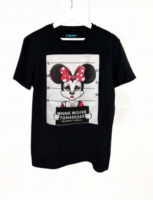 Тениска Mnnie Mouse черна