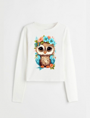 Блуза с дълъг ръкав Owl