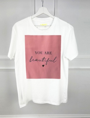 Дамска/Детска Тениска you are beautiful pink