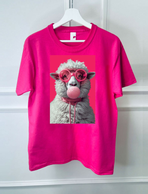 Тениска Cute sheep pink