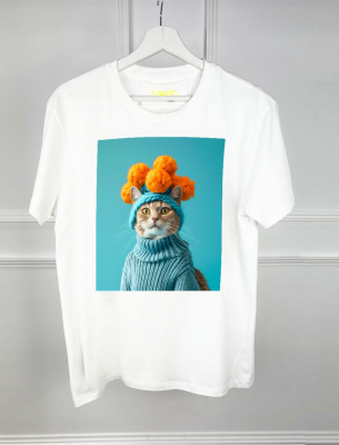 Тениска TURQUOISE CAT