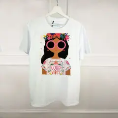 ШИРОКА ТЕНИСКА GOOD VIBES GIRL - S3lfish ШИРОКА ТЕНИСКА GOOD VIBES GIRL