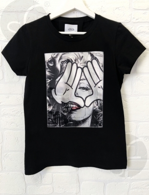 Дамска Тениска Monroe Skull / black