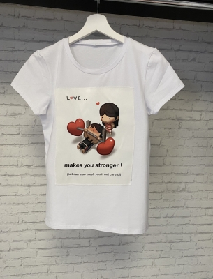 Дамска/Мъжка тениска love you