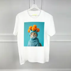 Тениска TURQUOISE CAT