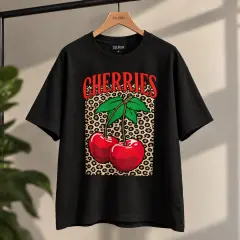 over size ТЕНИСКА CHERRIES