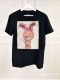 Дамска/Детска Тениска Pink bunny черна