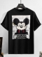 Мъжка Тениска Mikey Mouse черна